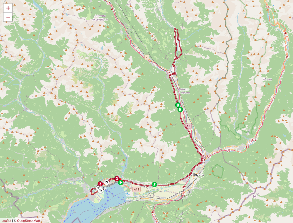 Official Tour de Suisse Women 2026 stage 2 map for Locarno to Locarno.